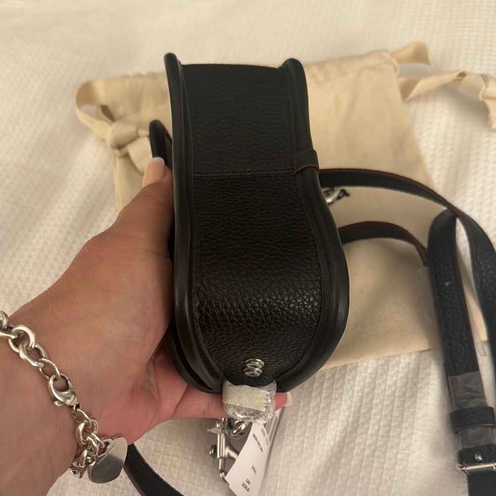 Coach Black Leather Crossbody Bag Micro Dinky - Picture 11 of 16